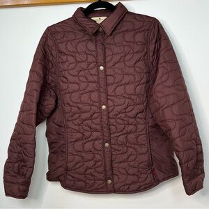 Woolrich Quilted Maroon Jacket size M